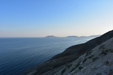 aerial view of the mountains