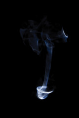 movement of smoke on black background, smoke background, abstract smoke on black background