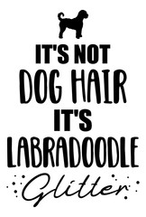 It's not dog hair, it's Labradoodle glitter