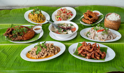 The Healthy food is very spicy and hot in the north of Thailand.