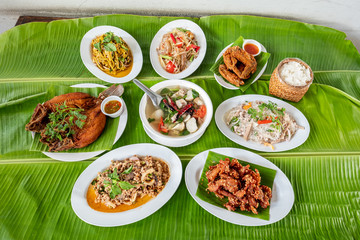 The Healthy food is very spicy and hot in the north of Thailand.