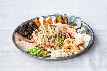 The Healthy food is very spicy and hot in the north of Thailand.