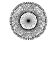 vector illustration of round geometric shape