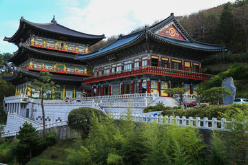 Naklejka premium Busan, South Korea, Samgwangsa Temple
