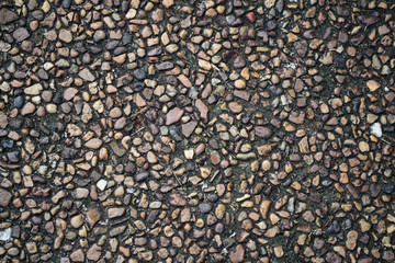  Sidewalk texture with small river stones applied