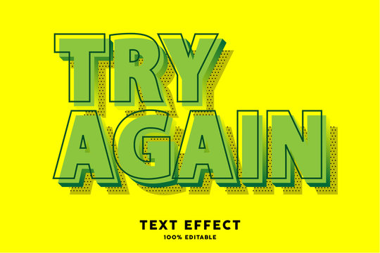 Green Pop Art Text Effect, Editable Text