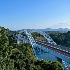 青空バックの西海新橋の情景＠西海、長崎