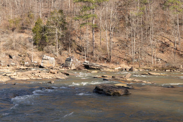 river and rocks