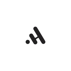 H initial letter logo design