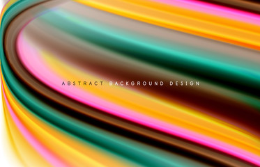 Abstract background - fluid color gradient waves, with dynamic motion line effect. Vector Illustration For Wallpaper, Banner, Background, Card, Book Illustration, landing page