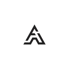 AF FA Letter Logo Design Template