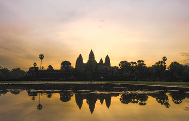 Fototapeta na wymiar Angkor wat Temples in Cambodia