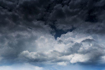 Black clouds. Rain Clouds on the sky