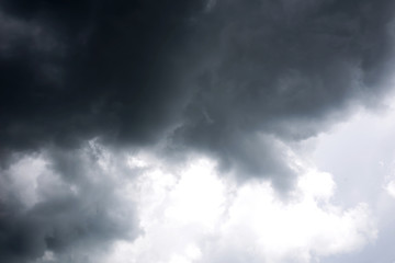 Obraz premium Black clouds. Rain Clouds on the sky