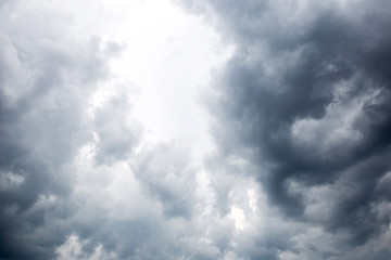Obraz premium Black clouds. Rain Clouds on the sky