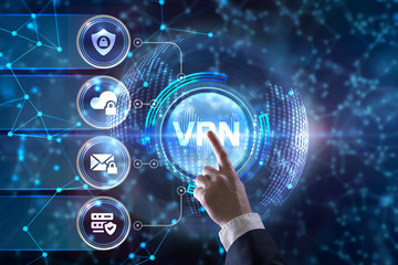 Business, Technology, Internet and network concept. VPN network security internet privacy...