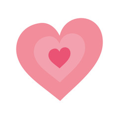 cute hearts love isolated icon