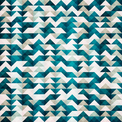 abstract blauw driehoek naadloos patroon