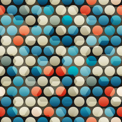 abstract glass blue circle seamless