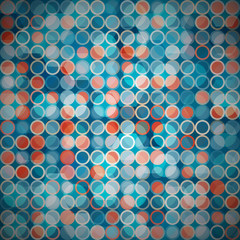 blue circle seamless pattern