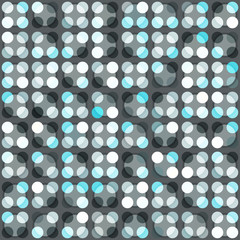 blue circle seamless pattern