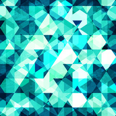 Fototapeta premium blue crystal seamless pattern
