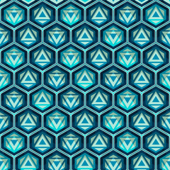 blue grid seamless pattern