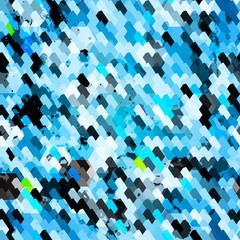 blue grunge seamless pattern