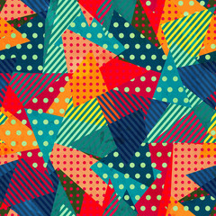 bright cloth seamless pattern with grunge effect