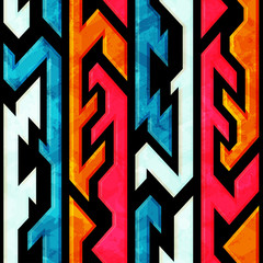 bright graffiti seamless pattern with grunge effect