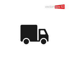 Truck Delivery Icon Design Illustration