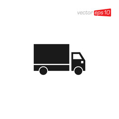 Truck Delivery Icon Design Illustration