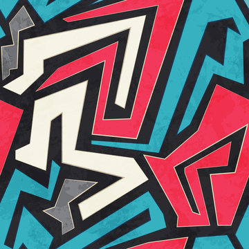 colored geometric seamless pattern with gluss effect