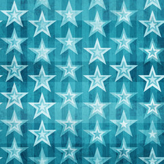 grunge blue stars seamless pattern