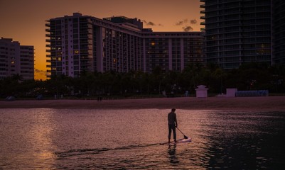 skyline city sunset cityscape buildings architecture downtown river lake sea skyscraper panorama sky florida dusk © Alberto GV PHOTOGRAP