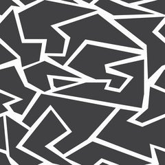 monochrome mosaic seamless pattern