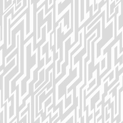 monochrome tech geometric seamless pattern