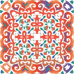 Antique ornate tiles talavera mexico.