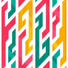 retro geometric seamless pattern