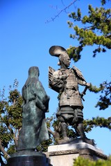 Obraz premium 織田信長の像