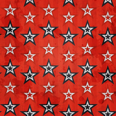Obraz premium revolution stars seamless pattern with grunge effect