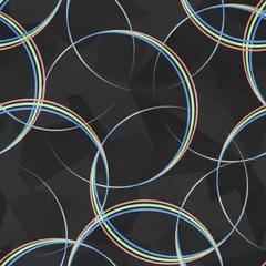 Acrylic prints Circles spectrum circles seamless pattern