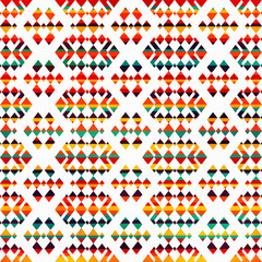 sunny geometric seamless pattern