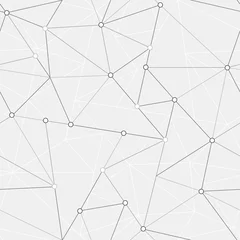 Behang Driehoeken technologie driehoek naadloos patroon