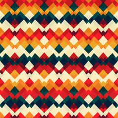 vintage bright seamless pattern