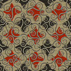 vintage floral seamless pattern