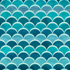 water circle seamless pattern