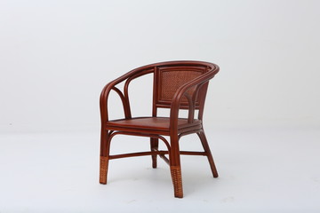 In some Asian countries and China, craftsmen use cane or wicker furniture on a white background. It can make people relaxed and happy. Usually this material can be used for backrest, rocking chair, ta