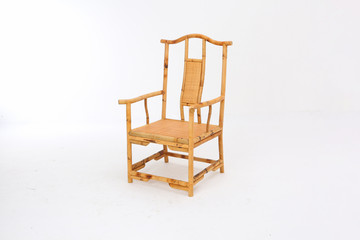 In some Asian countries and China, craftsmen use cane or wicker furniture on a white background. It...