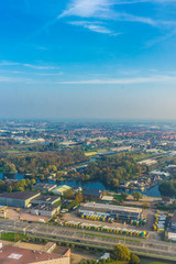 Fototapeta na wymiar Amsterdam Schiphol,, a view of a city
